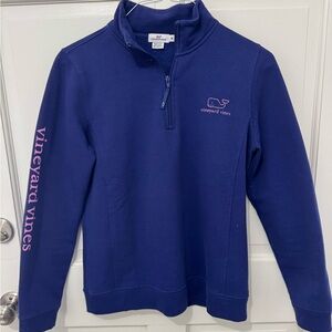 Vineyard Vines Blue Quarter-Zip Pullover
